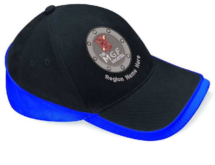 Cotton Team Contrast Baseball Cap with logo; Enter/Choose your region name togo below the logo at checkout.